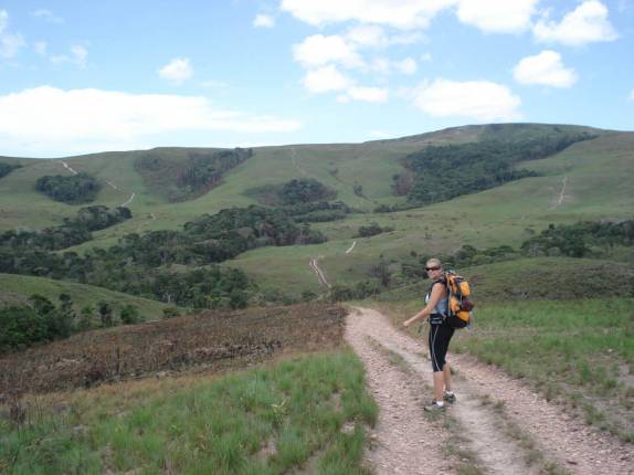 Início da trilha para o Monte Roraima, na  Venezuela, em 2007
